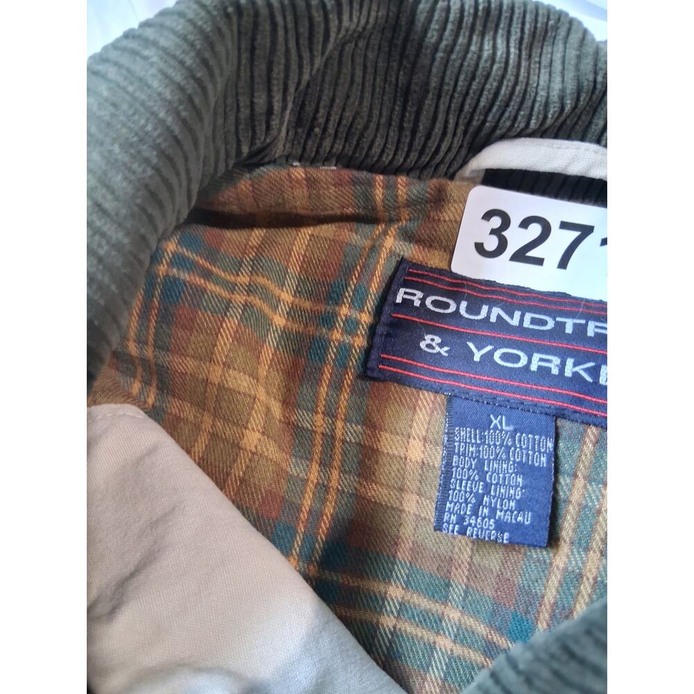 Y2K Vintage Roundtree & Yorke Men size XL Chore Barn Utility Field Corduroy Coat - Picture 7 of 16